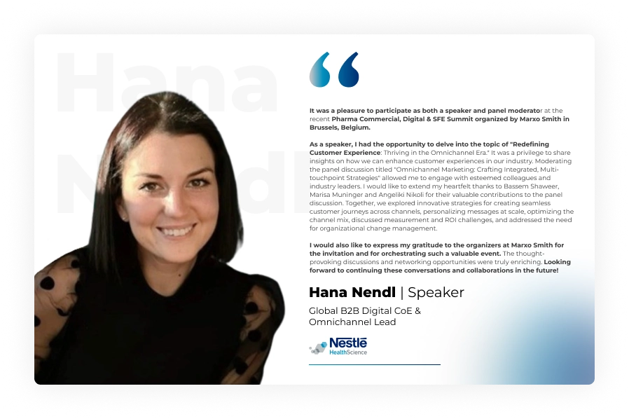 Hana Nendl Testimonial