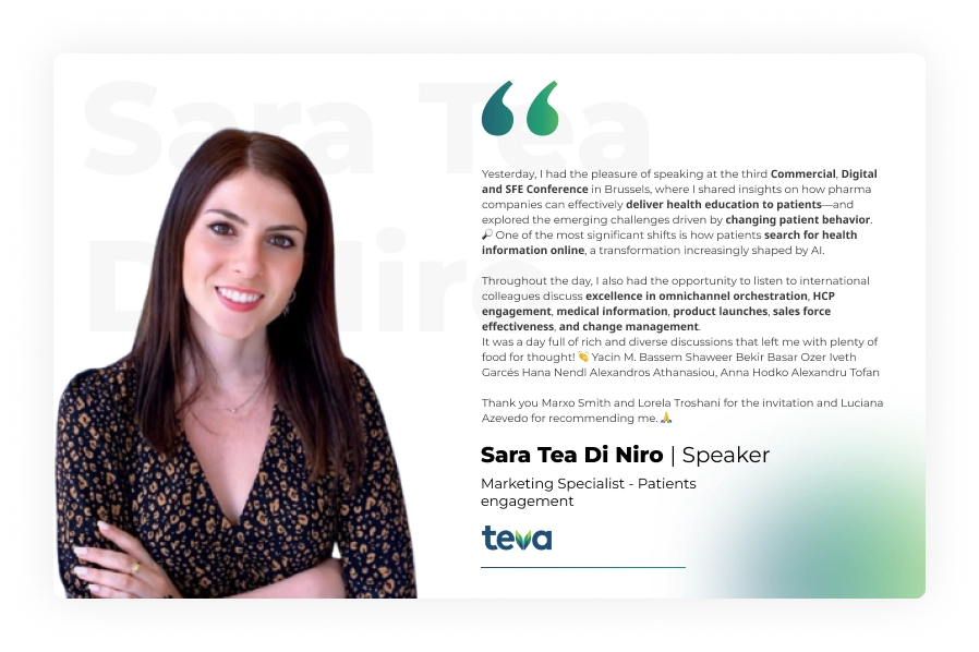 Sara Tea Di Niro Testimonial